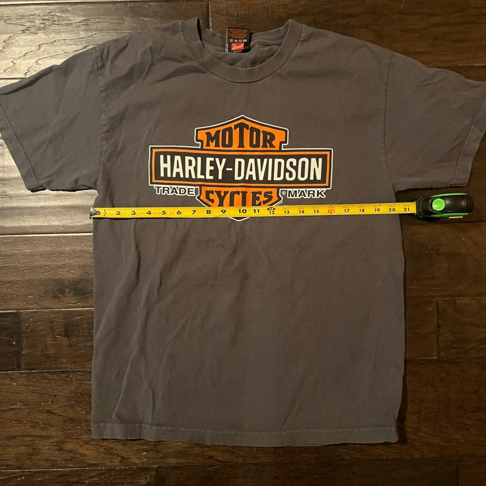 Harley-Davidson Gray T-Shirt Authentic Vintage Biker Tee VNT - Picture 2 of 4